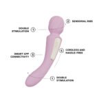 LELO SWITCH Double-Sided Wand Vibrator – Soft Pink - Image 5