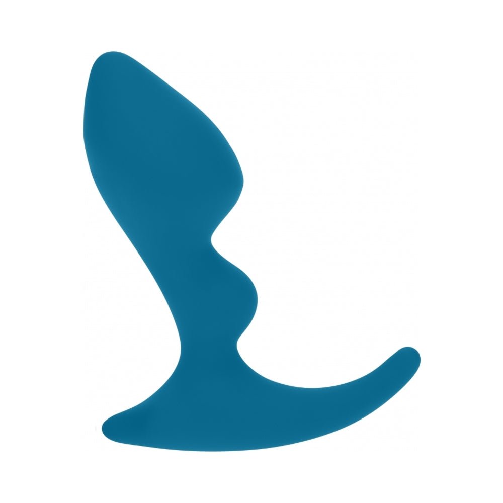 levelz-double-ripple-silicone-prostate-massager-teal LEVELZ Double Ripple Silicone Prostate Massager Teal - Image 1