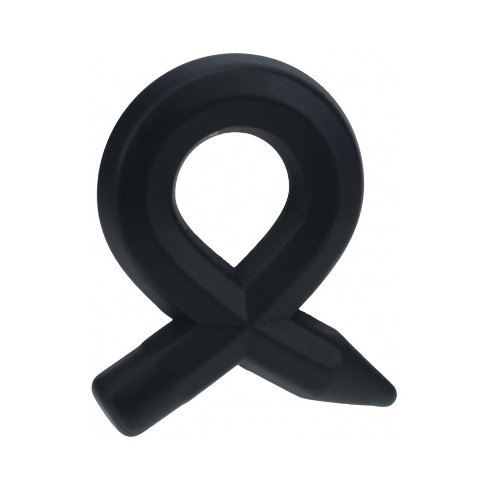 levelz-pencil-liquid-silicone-cock-ring-black LEVELZ Pencil Liquid Silicone Cock Ring Black - Image 1