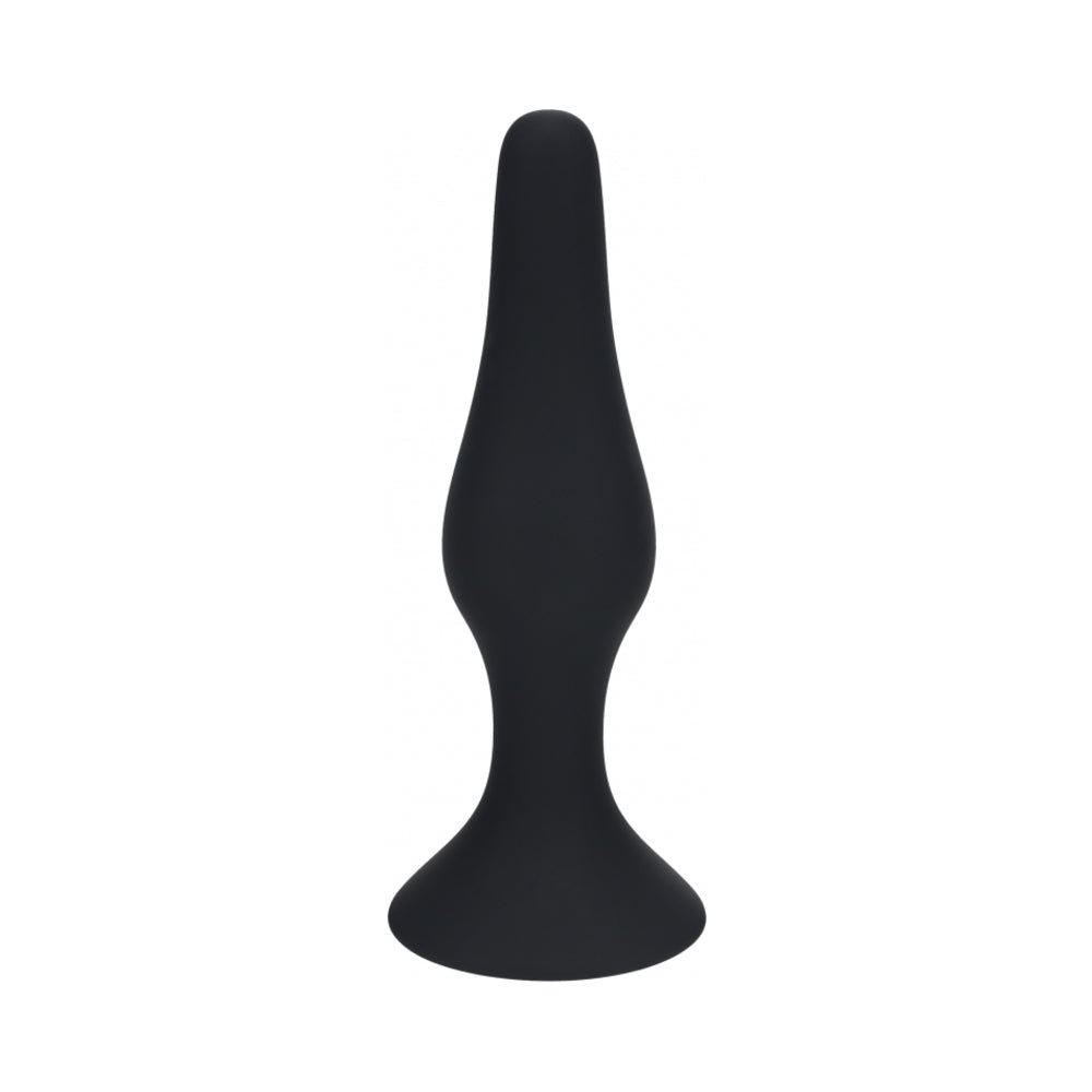 levelz-slim-silicone-anal-plug-large-black LEVELZ Slim Silicone Anal Plug Large Black - Image 1