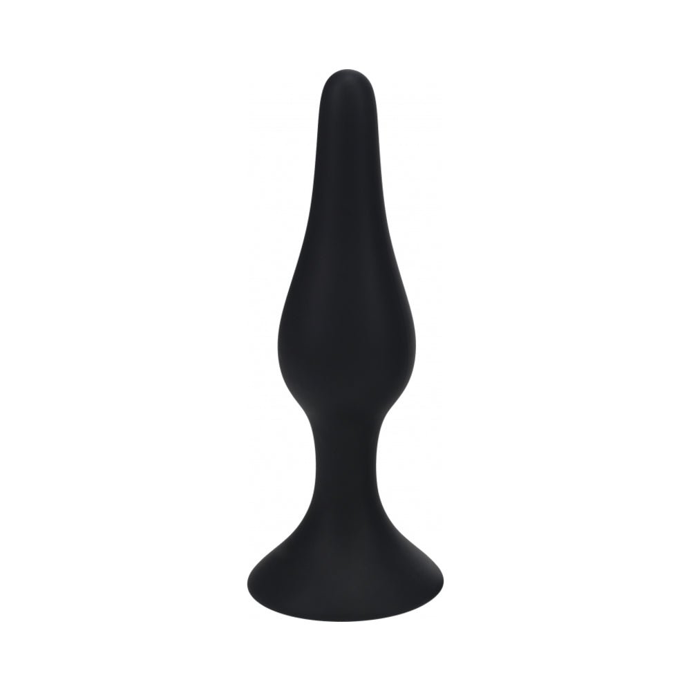 levelz-slim-silicone-anal-plug-xlarge-black LEVELZ Slim Silicone Anal Plug XLarge Black - Image 1