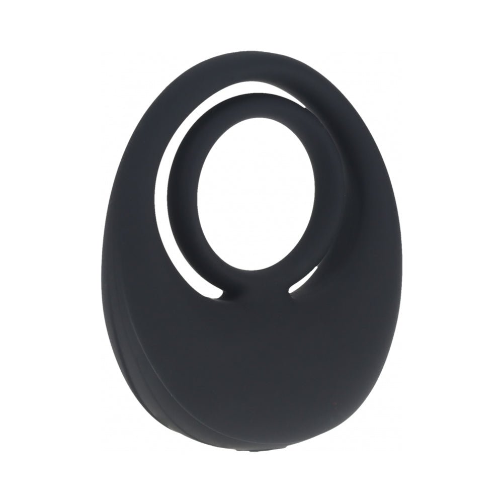 levelz-vibrating-liquid-silicone-cock-ball-ring-black LEVELZ Vibrating Liquid Silicone Cock & Ball Ring Black - Image 1