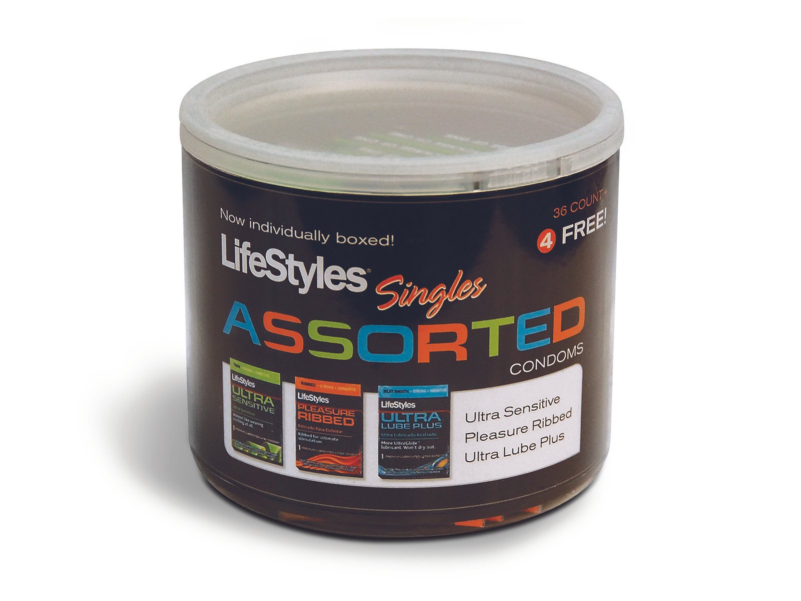 lifestyles-assorted-singles-40-count-jar Lifestyles Assorted Singles - 40 Count Jar - Image 1