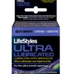Lifestyles Ultra Lubricated With Spermicide - 3 Pack