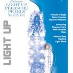 Light Up Extreme Pleasure Pearls Sleeve - Blue