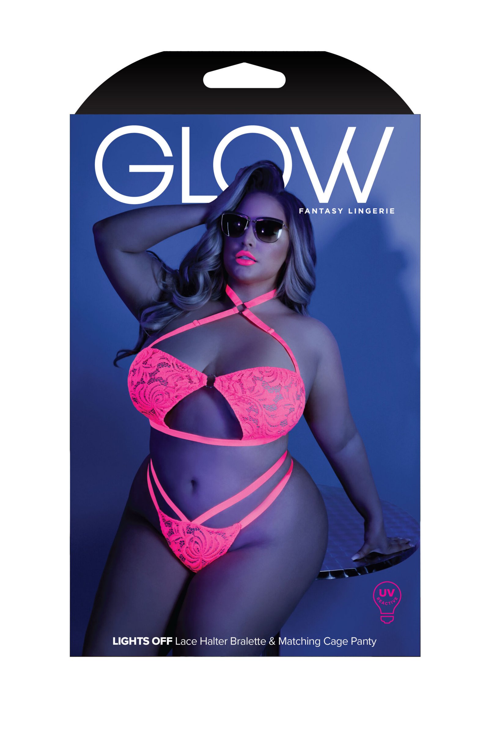 lights-off-bralette-and-panty-queen-neon-pink Lights Off Bralette and Panty - Queen - Neon Pink - Image 1