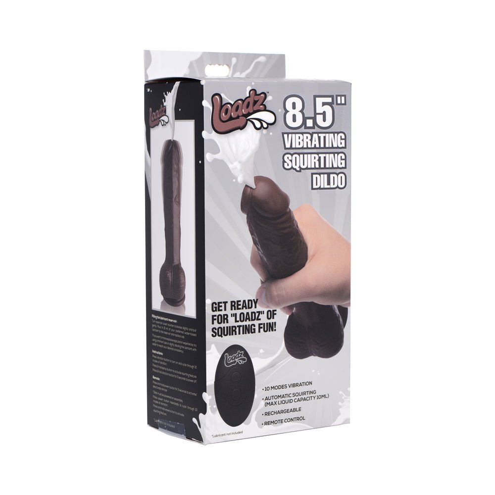 loadz-85-in-squirting-dildo-dark Loadz 8.5 in. Squirting Dildo Dark - Image 1