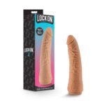 Lock on - 7.5 Inch Realistic Lock on Dildo - Mocha - Image 4