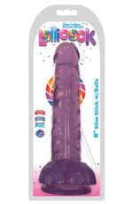 Lollicock - 8 Inch Slim Stick With Balls - Grape Ice - Image 2