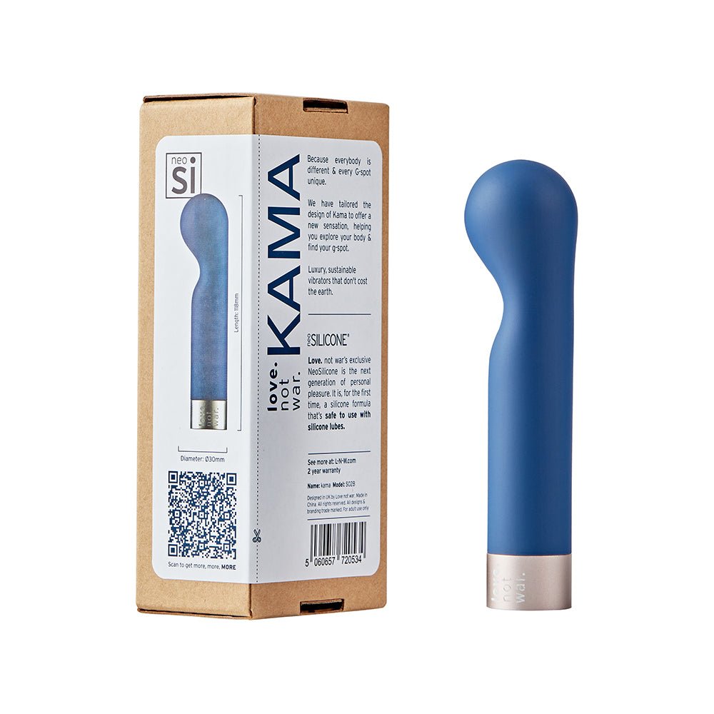 love-not-war-kama-head-blue Love Not War Kama Head Blue - Image 1