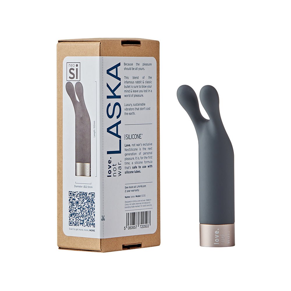 love-not-war-laska-head-grey Love Not War Laska Head Grey - Image 1