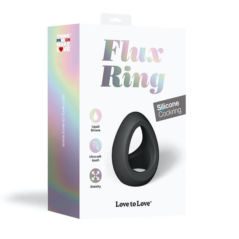 love-to-love-flux-ring-silicone-cockring-noir Love to Love Flux Ring Silicone Cockring Noir - Image 1