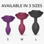 Love to Love Open Roses Silicone Anal Plug – Black Onyx, Large - Image 6