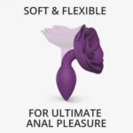 Love to Love Open Roses Silicone Anal Plug Purple Small - Image 4