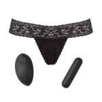 Love to Love Secret Panty 2 Rechargeable Vibrating Panty Set With Remote – Black - Image 2