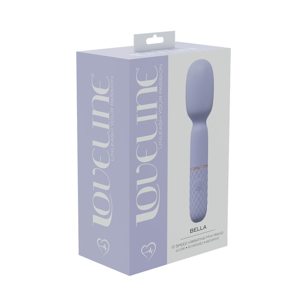 loveline-bella-10-speed-vibrating-mini-wand-silicone-rechargeable-waterproof-lavender LoveLine Bella 10 Speed Vibrating Mini-Wand Silicone Rechargeable Waterproof Lavender - Image 1