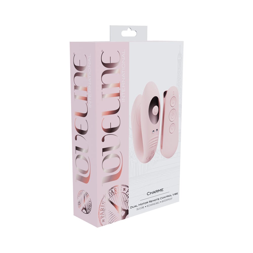 loveline-charme-rechargeable-silicone-dual-motor-vibrator-pink Loveline Charme Rechargeable Silicone Dual Motor Vibrator Pink - Image 1