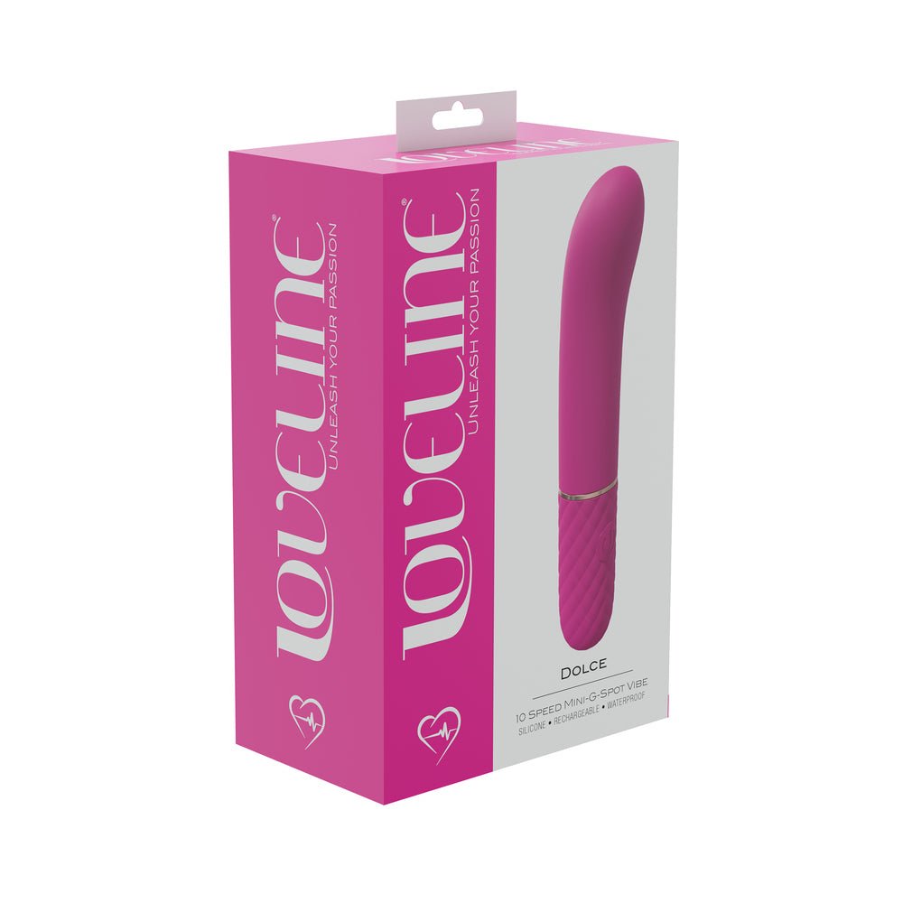 loveline-dolce-10-speed-mini-g-spot-vibe-silicone-rechargeable-waterproof-pink LoveLine Dolce 10 Speed Mini-G-Spot Vibe Silicone Rechargeable Waterproof Pink - Image 1
