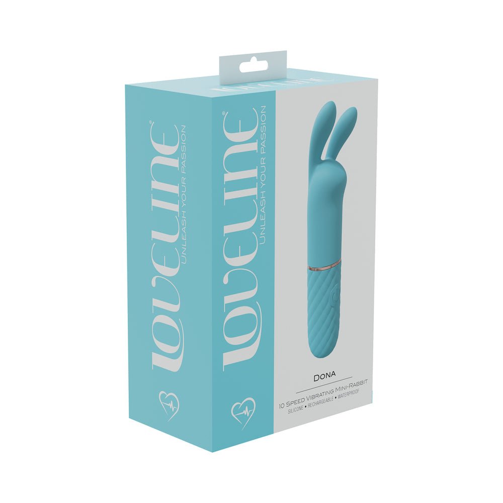 loveline-dona-10-speed-vibrating-mini-rabbit-silicone-rechargeable-waterproof-blue LoveLine Dona 10 Speed Vibrating Mini-Rabbit Silicone Rechargeable Waterproof Blue - Image 1