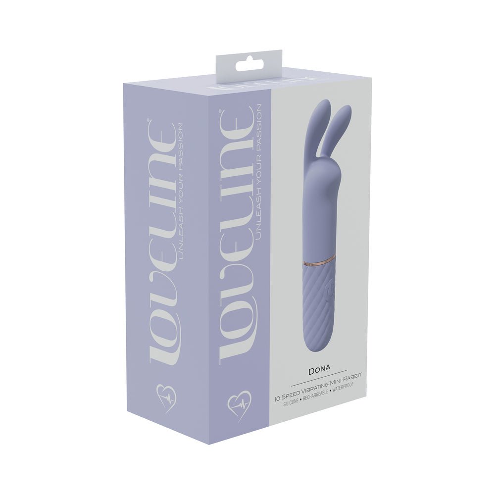 loveline-dona-10-speed-vibrating-mini-rabbit-silicone-rechargeable-waterproof-lavender LoveLine Dona 10 Speed Vibrating Mini-Rabbit Silicone Rechargeable Waterproof Lavender - Image 1