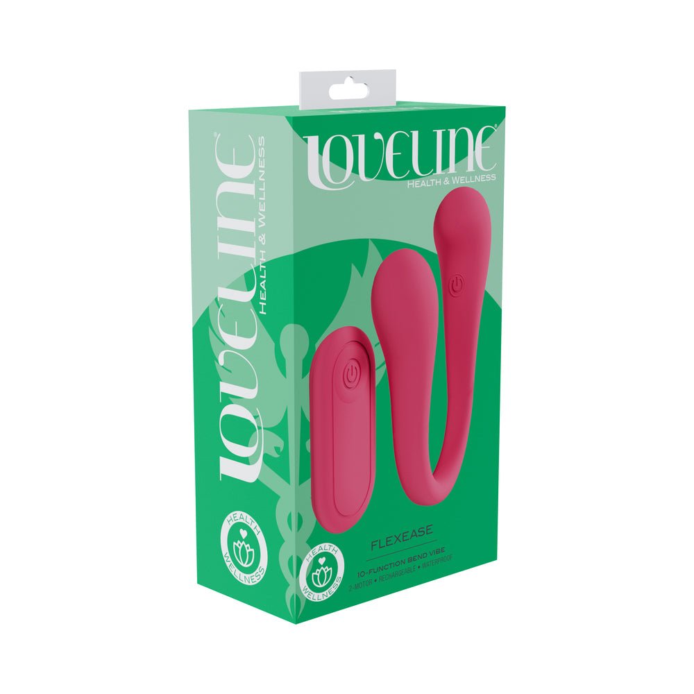 loveline-flexease-bend-vibe-liquid-silicone-pink LoveLine FlexEase Bend Vibe Liquid Silicone Pink - Image 1