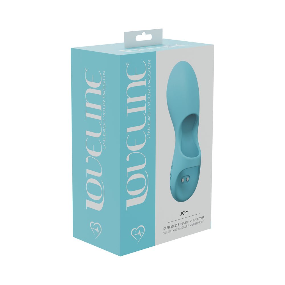 loveline-joy-10-speed-finger-vibe-silicone-rechargeable-waterproof-blue LoveLine Joy 10 Speed Finger Vibe Silicone Rechargeable Waterproof Blue - Image 1