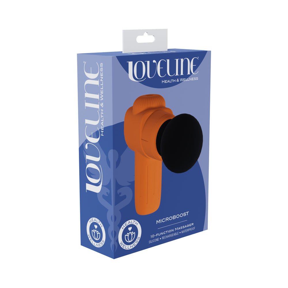 loveline-microboost-massager-silicone-orange LoveLine MicroBoost Massager Silicone Orange - Image 1