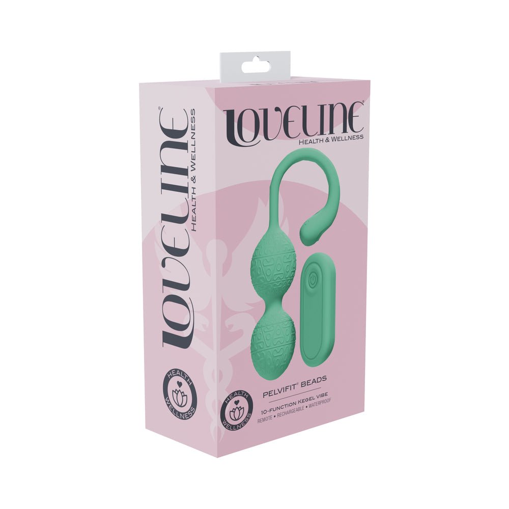 loveline-pelvifit-beads-kegel-vibe-waterproof-remote-green LoveLine PelviFit Beads Kegel Vibe Waterproof Remote Green - Image 1