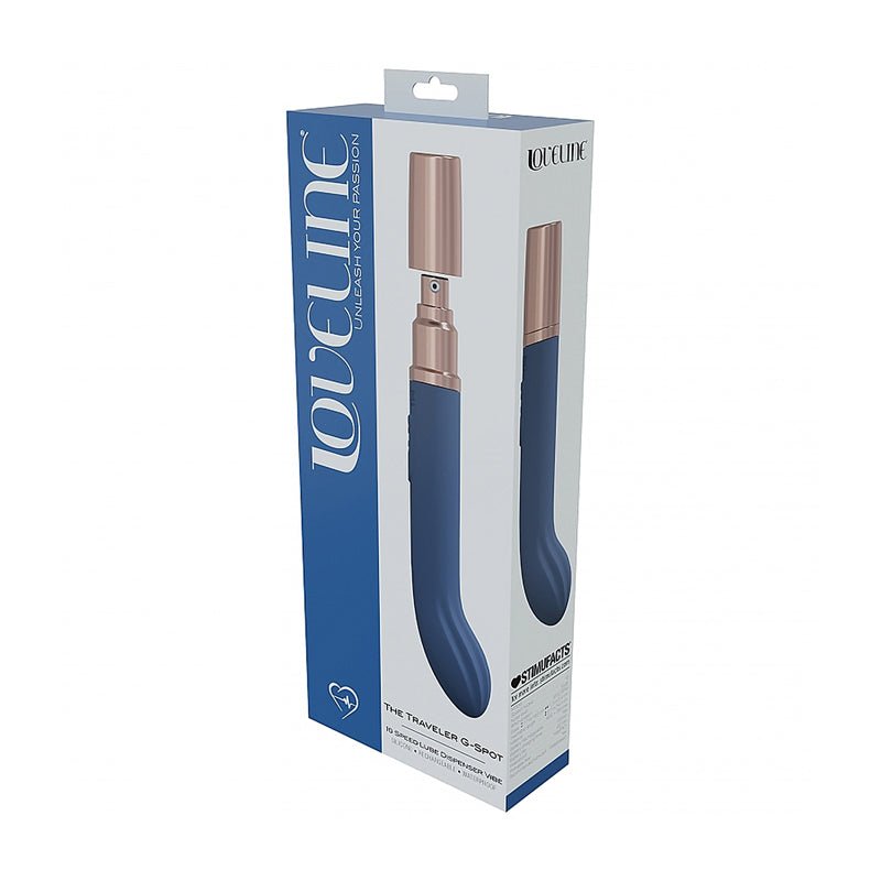 loveline-traveler-g-spot-silicone-rechargeable-splashproof-bluegrey LoveLine Traveler G-Spot Silicone Rechargeable Splashproof Blue/Grey - Image 1