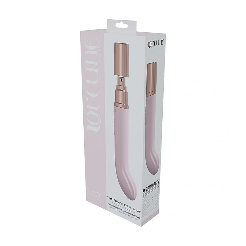 loveline-traveler-g-spot-silicone-rechargeable-splashproof-pink LoveLine Traveler G-Spot Silicone Rechargeable Splashproof Pink - Image 1