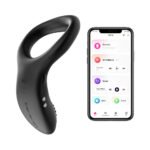 Lovense Diamo Bluetooth Remote-Controlled Vibrating Cock Ring – Black - Image 4