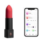 Lovense Exomoon Bluetooth Mini Lipstick Vibrator – Black - Image 9