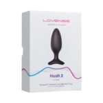 Lovense Hush 2 Bluetooth Remote-Controlled Vibrating Anal Plug Medium Black - Image 6