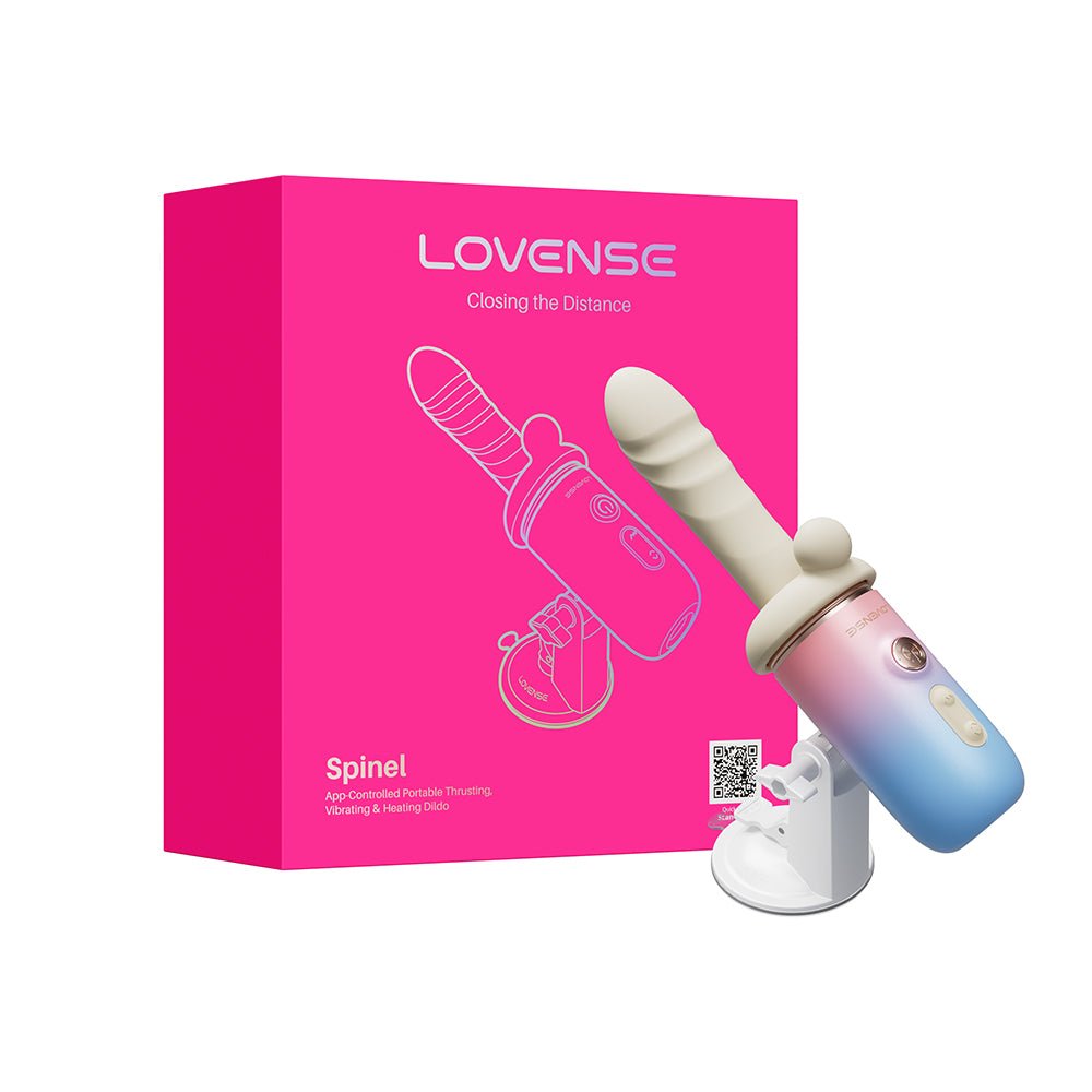 lovense-spinel-app-controlled-portable-thrusting-vibrating-heating-dildo Lovense Spinel App-Controlled Portable Thrusting, Vibrating & Heating Dildo - Image 1