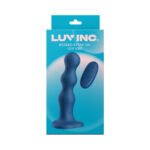 Luv Inc Bs38: Beaded Strap-On Luv Vibe Blue - Image 4