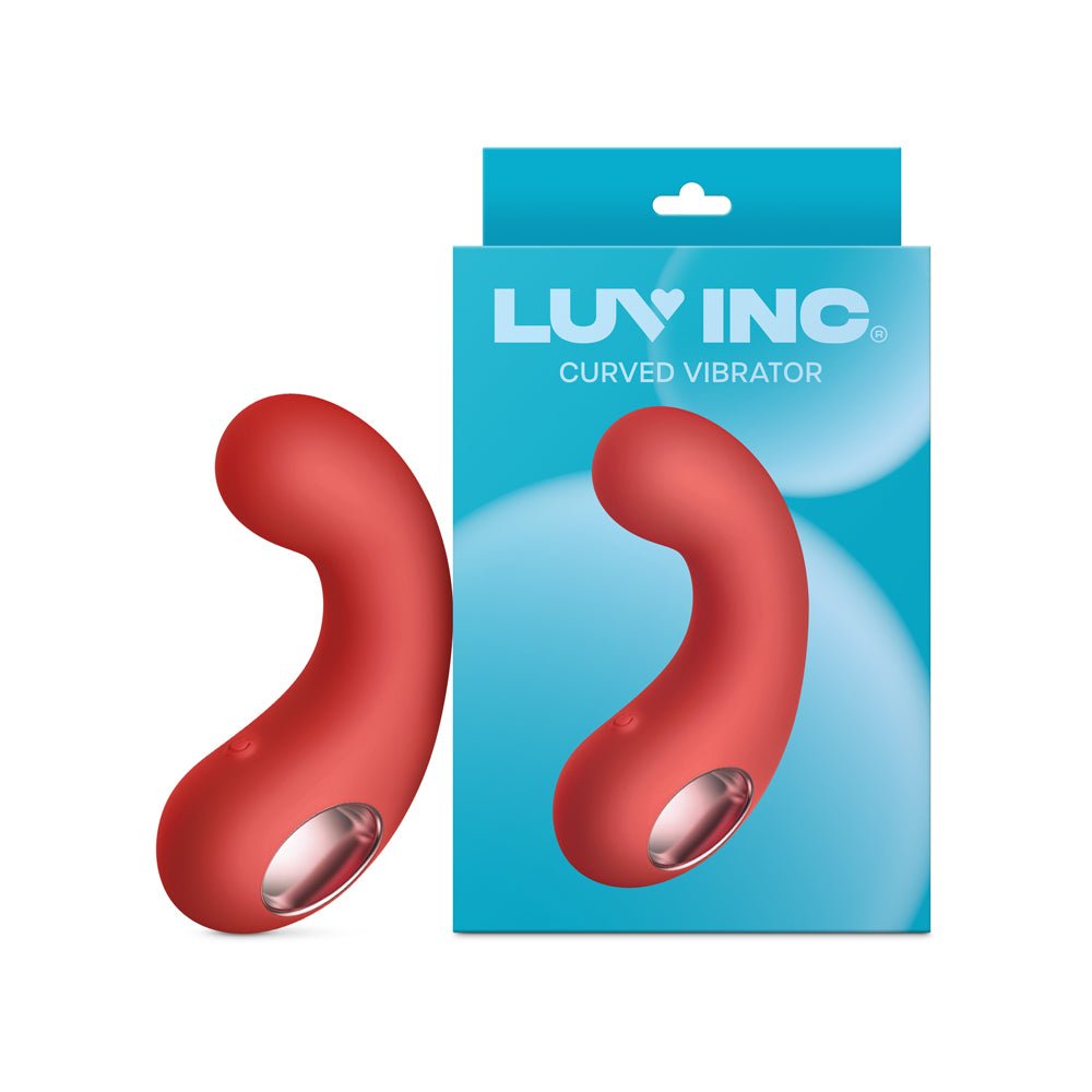 luv-inc-cv77-curved-vibrator-red Luv Inc Cv77: Curved Vibrator Red - Image 1