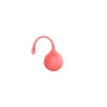 Luv Inc KG88 Kegel Exercise Device 2-Piece Set Ribbed Silicone Orange - Image 7