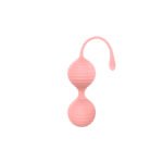 Luv Inc KG88 Kegel Exercise Device 2-Piece Set Ribbed Silicone Light Pink - Image 6