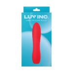 Luv Inc Lb72 Large Silicone Bullet Rechargeable Vibrator Red - Image 3