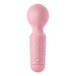 Luv Inc Mw65 Mini Wand Rechargeable Flexible Silicone Vibrator Light Pink - Image 2