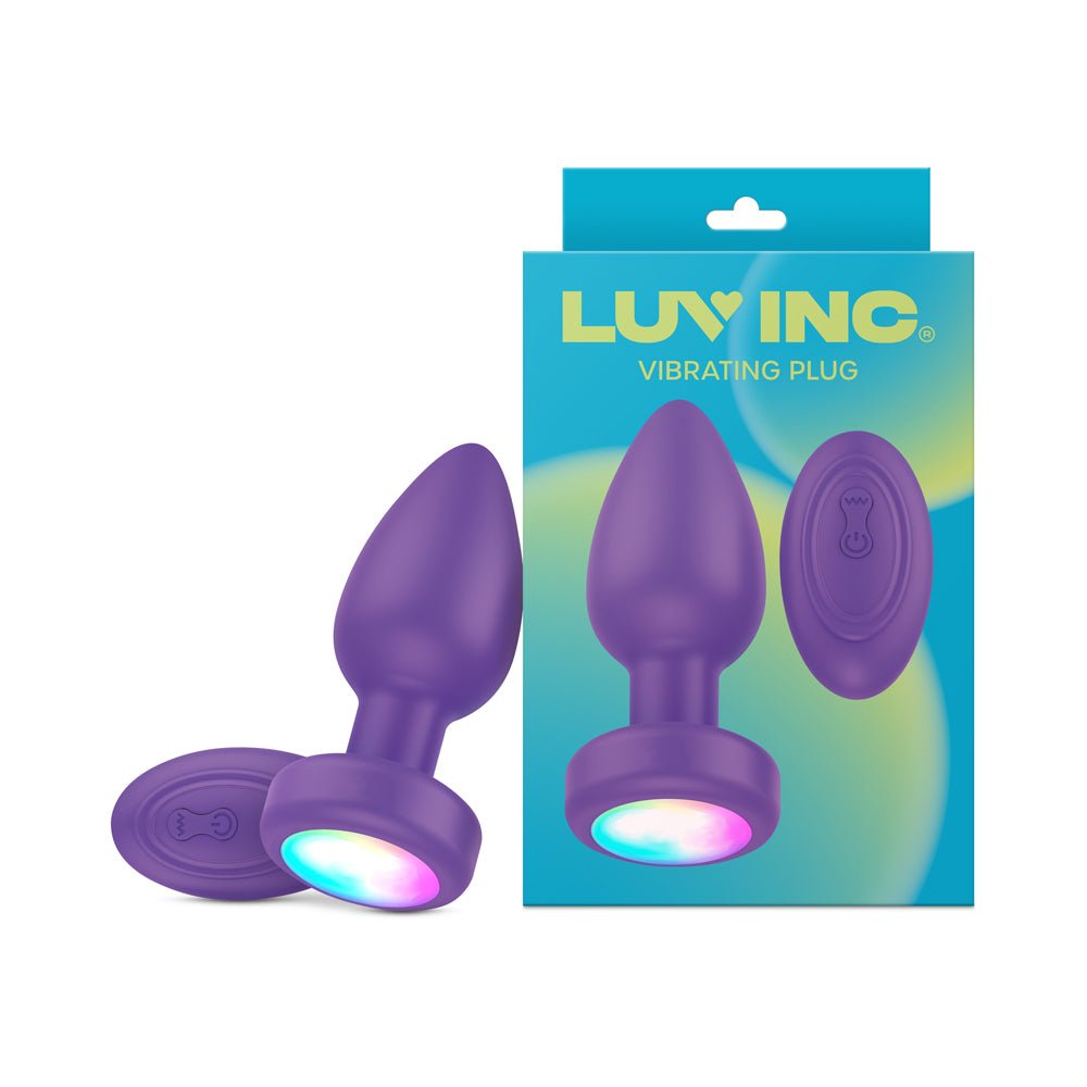 luv-inc-pr17-vibrating-plug-with-remote-purple Luv Inc Pr17: Vibrating Plug with Remote Purple - Image 1