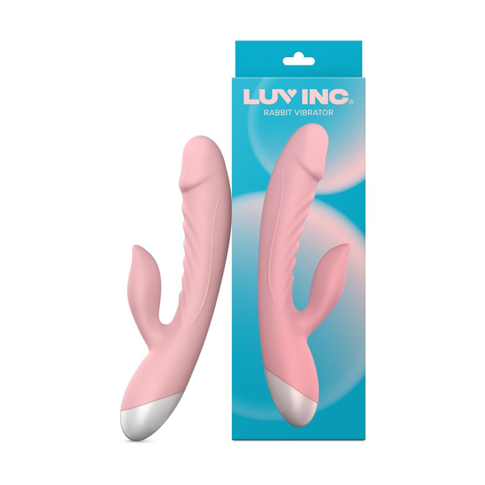 luv-inc-rv20-rabbit-vibrator-rechargeable-silicone-dual-stimulator-pink Luv Inc Rv20 Rabbit Vibrator Rechargeable Silicone Dual Stimulator Pink - Image 1