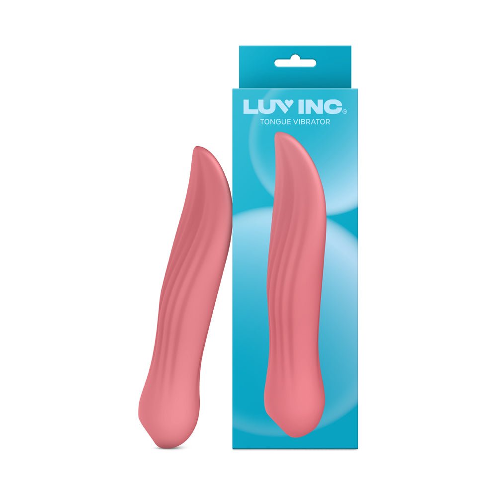 luv-inc-tv23-tongue-vibrator-rechargeable-silicone-coral Luv Inc Tv23 Tongue Vibrator Rechargeable Silicone Coral - Image 1
