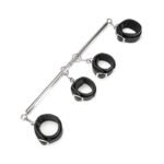 Lux Fetish 4 Cuff Expandable Spreader Bar Set with Detachable Wrist & Ankle Cuffs - Image 2