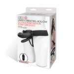 Lux Fetish Unisex Vibrating Hollow Double  Penetration Strap-on Dildo - Image 2