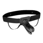 Lux Fetish Unisex Vibrating Hollow Double  Penetration Strap-on Dildo
