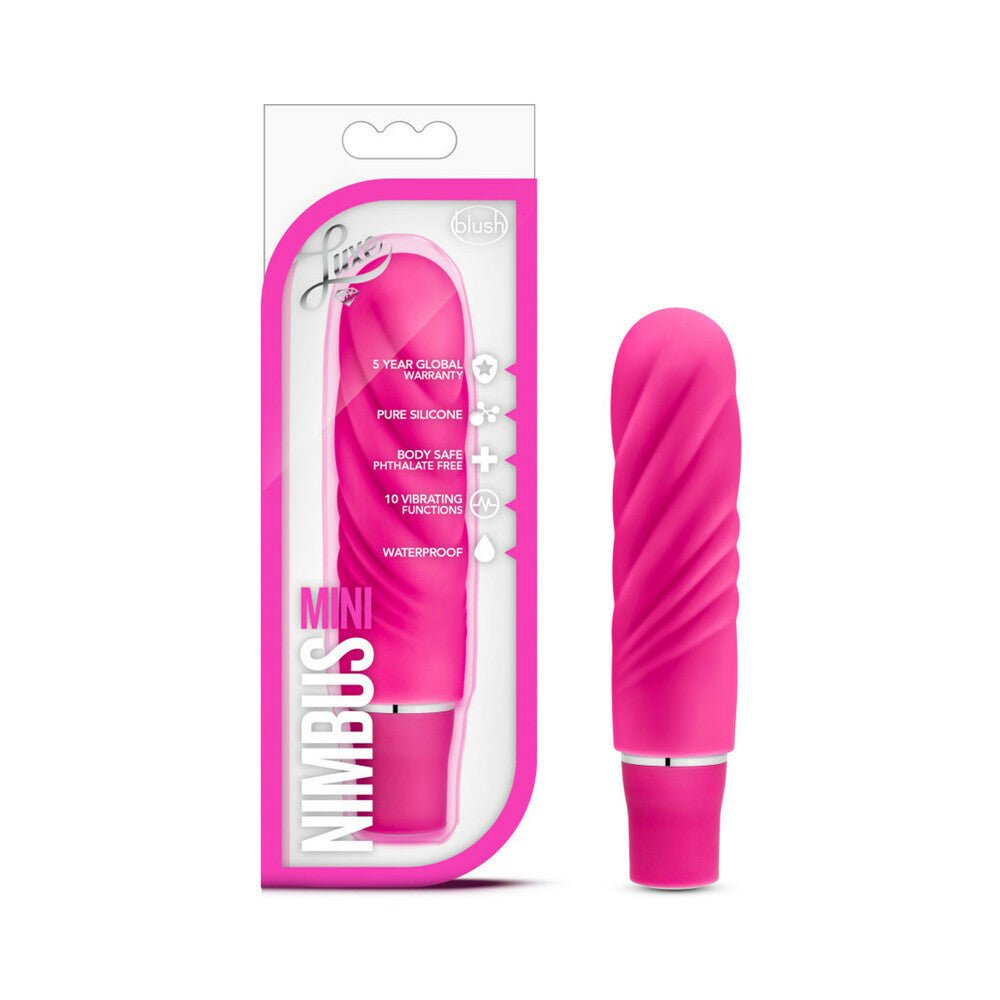luxe-nimbus-mini-silicone-vibrator-pink Luxe Nimbus Mini Silicone Vibrator Pink - Image 1