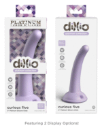 Dillio Platinum - Curious Five 5 Inch Dildo -  Purple - Image 4