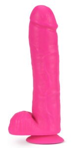 Neo - 11 Inch Dual Density Dildo - Neon Pink - Image 6