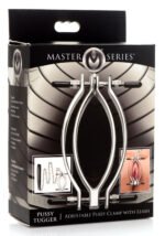 Pussy Tugger Adjustable Pussy Clamp With Leash - Silver - Image 7